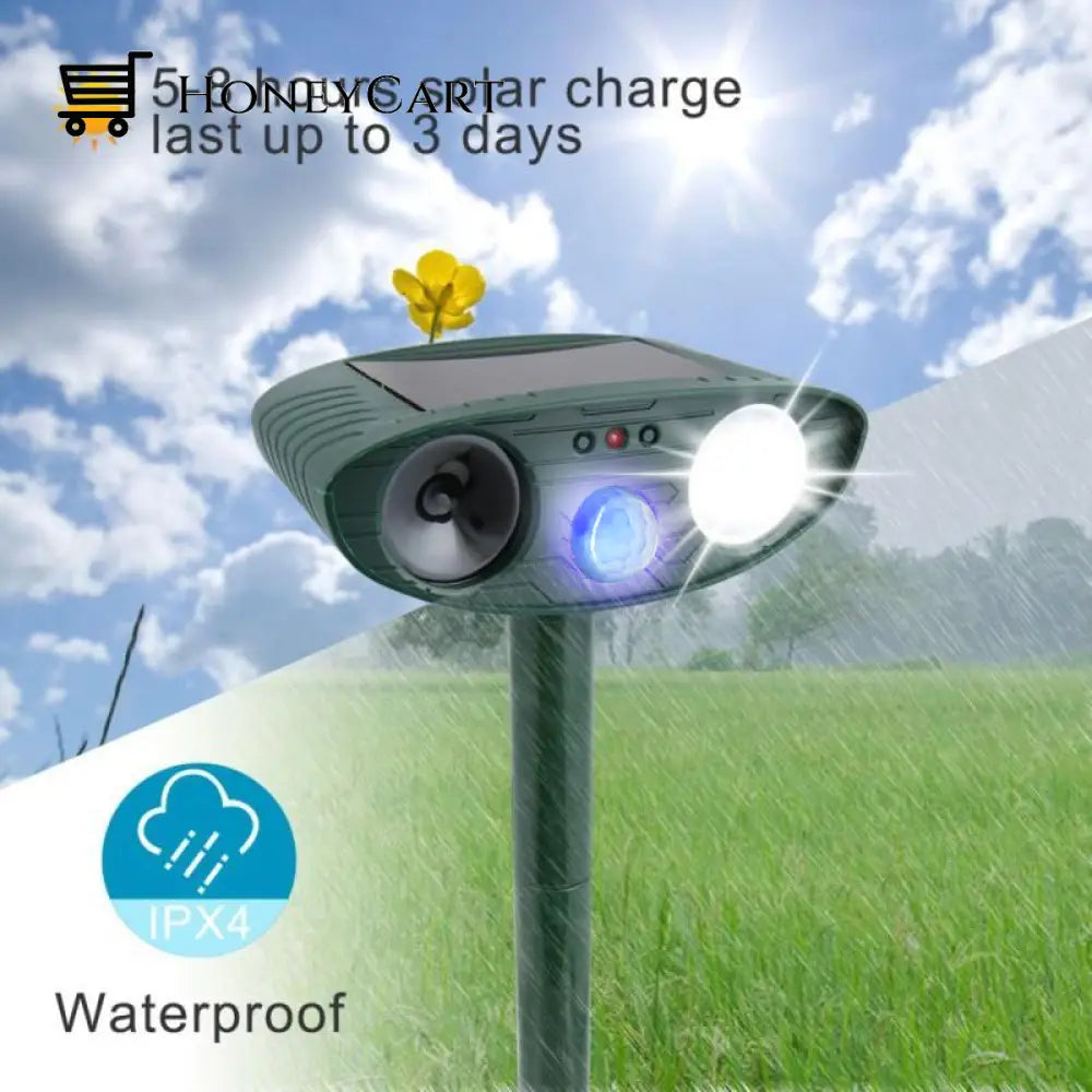 Ultrasonic Deer Repeller - Keep Deers Away Of Your Garden In 48 Hours Wjj-0718