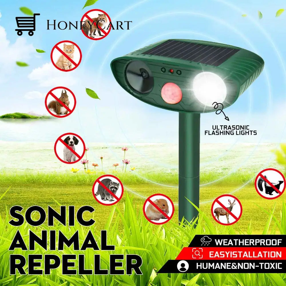 Ultrasonic Deer Repeller - Keep Deers Away Of Your Garden In 48 Hours Wjj-0718