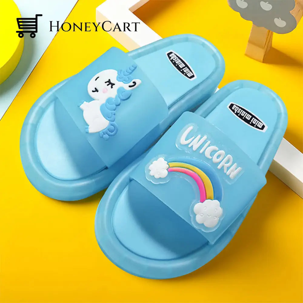 Unicorn Glowing Slippers Blue / 24/25 (145Mm/5.70In)