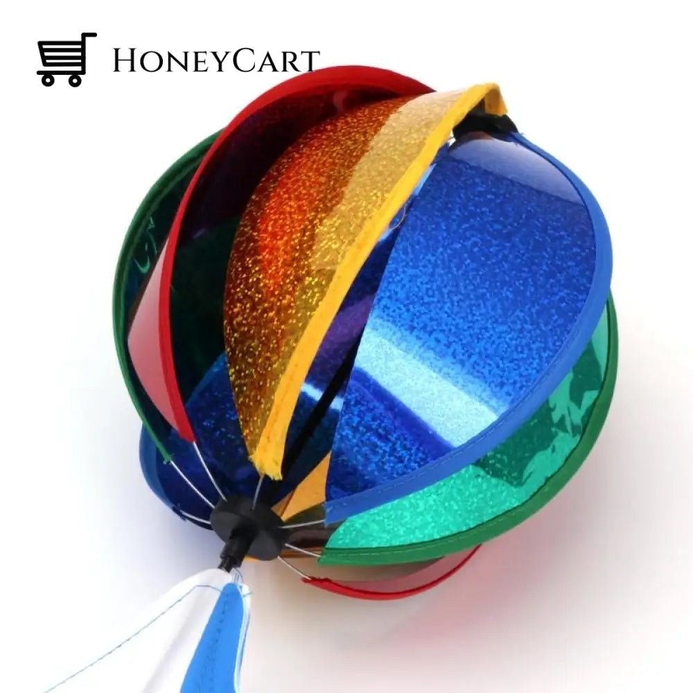 Unique Design Rainbow Wind Spinner Colorful Windmill Cute Cartoon Animal Winnower Kids Toy