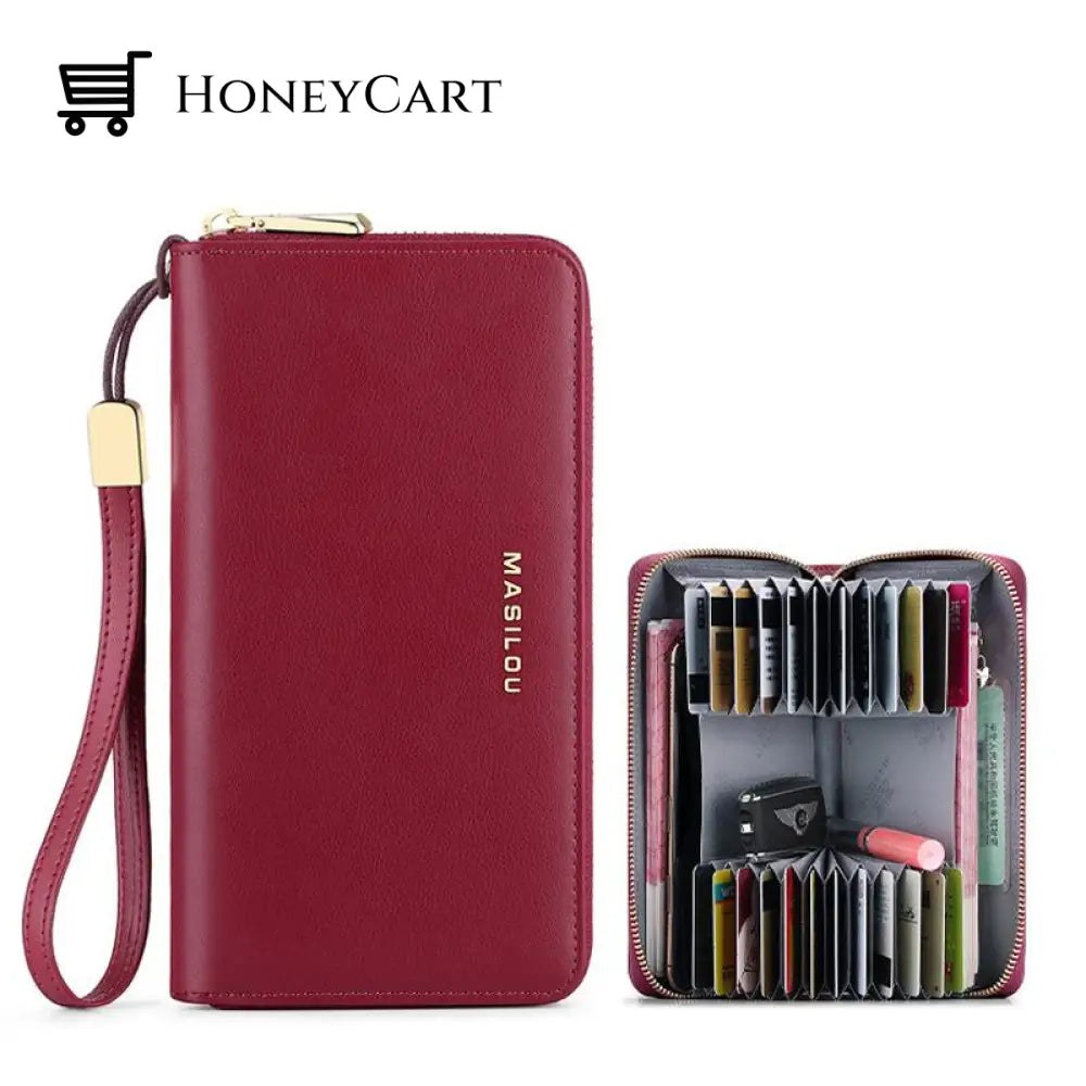Unisex Rfid Long Wallet Tool