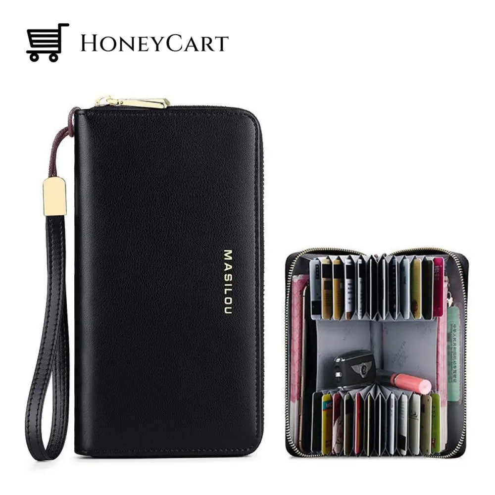 Unisex Rfid Long Wallet Tool