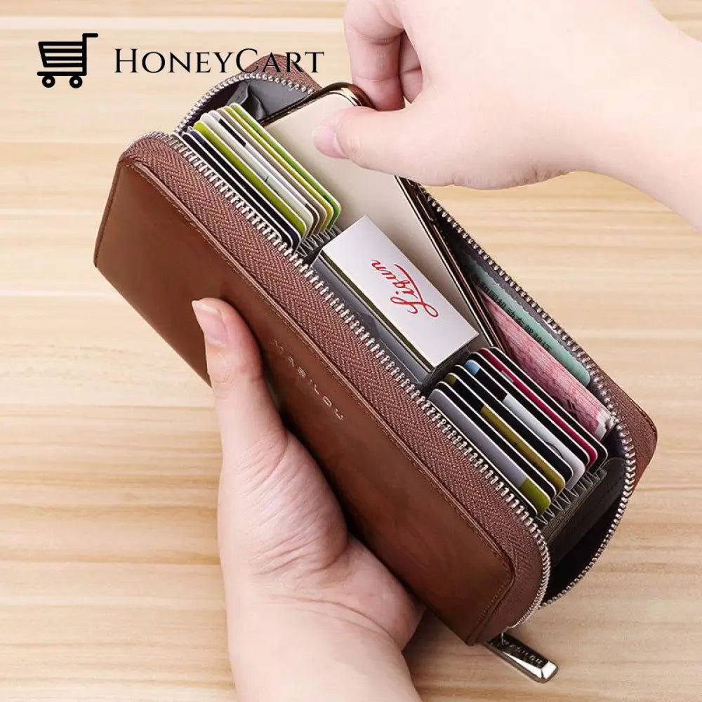 Unisex Rfid Long Wallet Tool