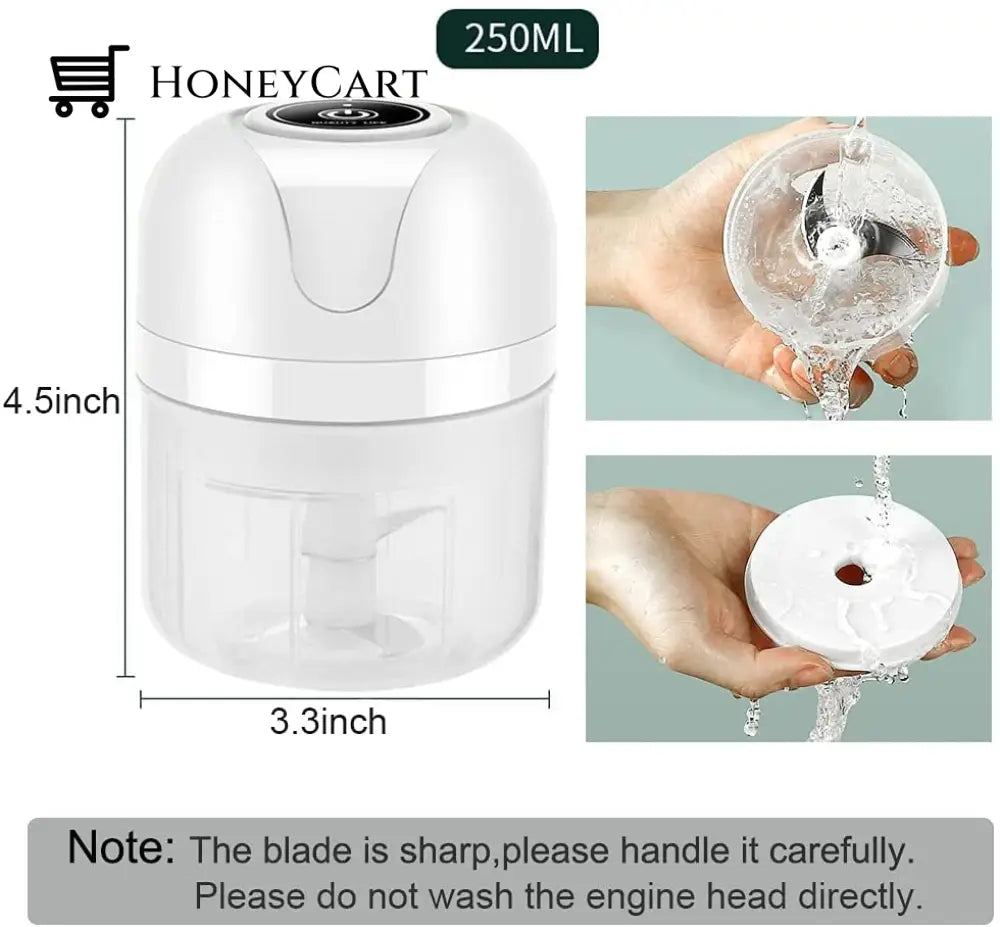 Upgrade Large Capacity Electric Garlic Grinder