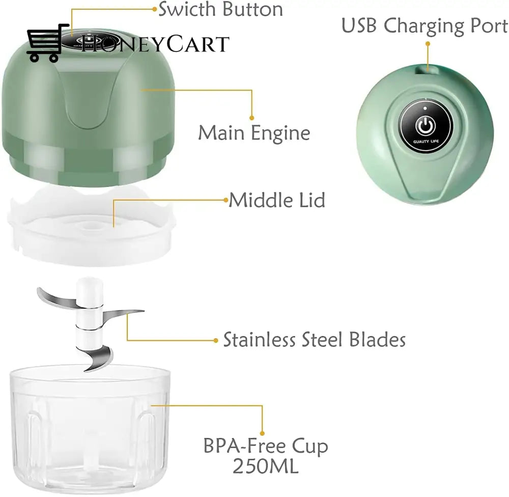 Upgrade Large Capacity Electric Garlic Grinder