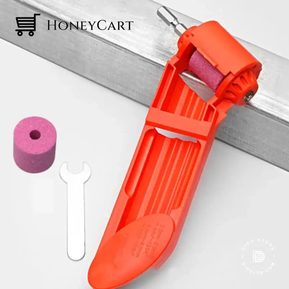 Dipo® Upgrade Your Toolbox With This Portable Drill Bit Sharpener Orange 2 Wheel Tools