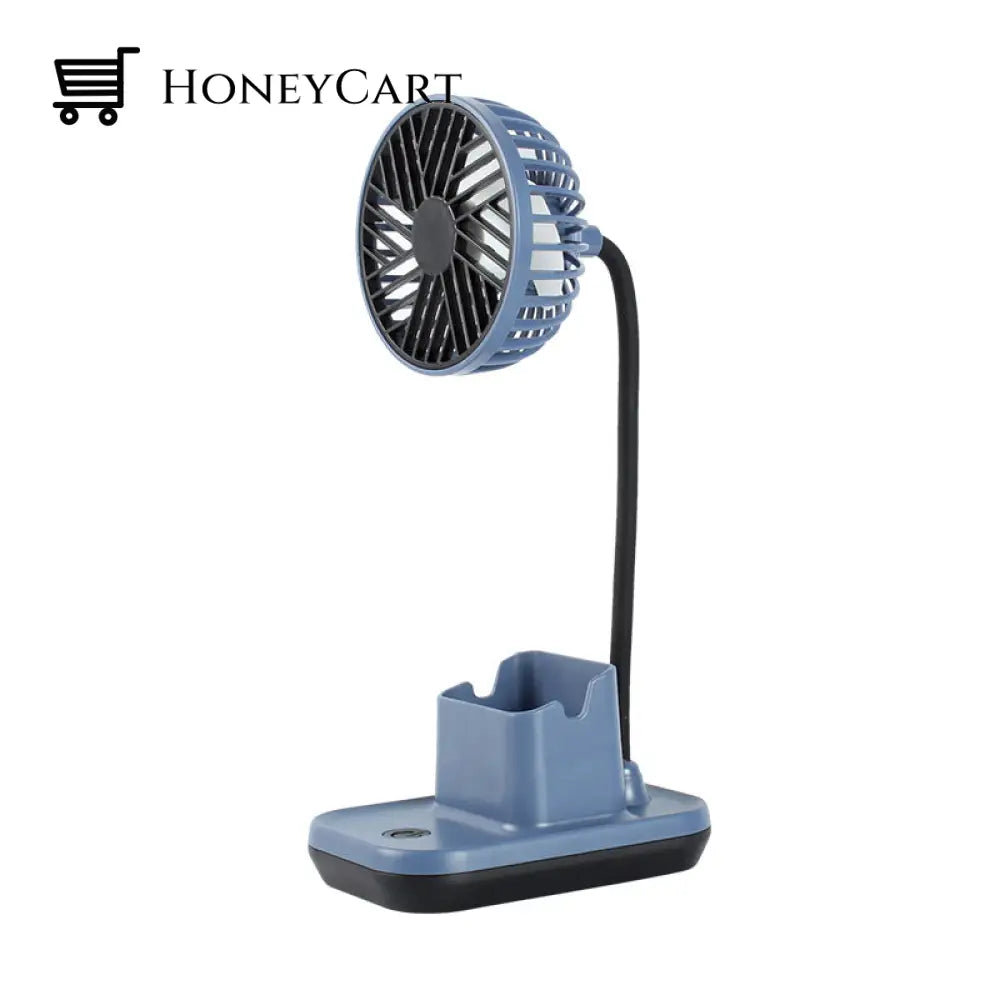 Usb Desktop Mini Fan Blue Plastic