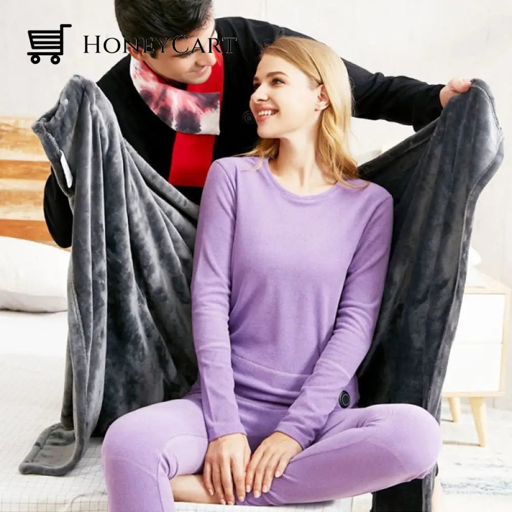 Usb Heating Warm Shawl - Electric Plush Blanket