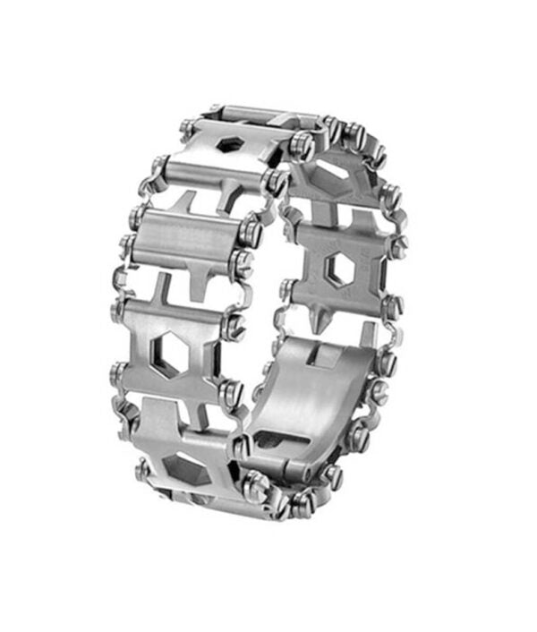 29 in 1 Multi Tool Bracelet Tread Bracelet Stainless Steel Outdoor Bolt Driver Tools Kit Travel Wearable Camping Emergency Kit