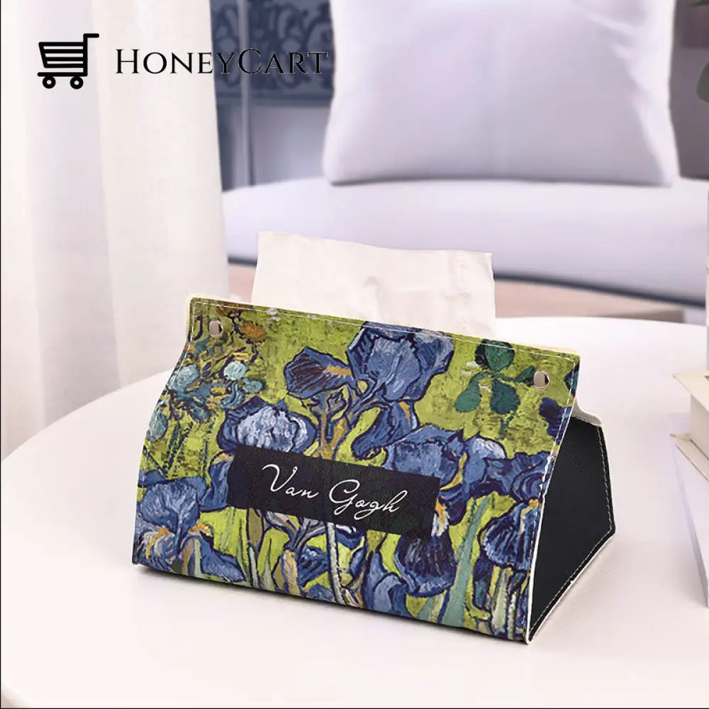 Van Gogh Oil Painting Tissue Box Iris Tool