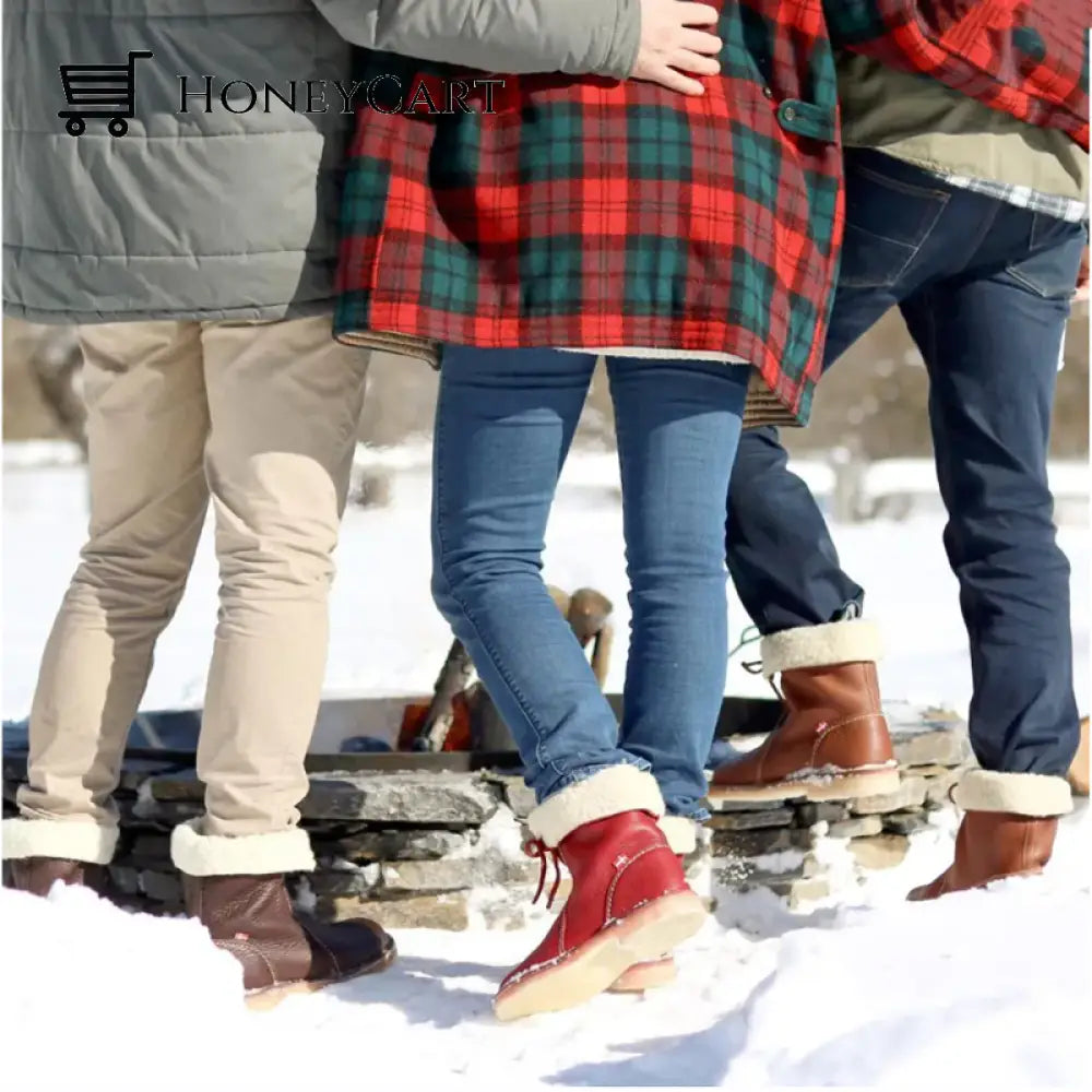 Vintage Buttery Soft Waterproof Wool Lined Boots Shoes