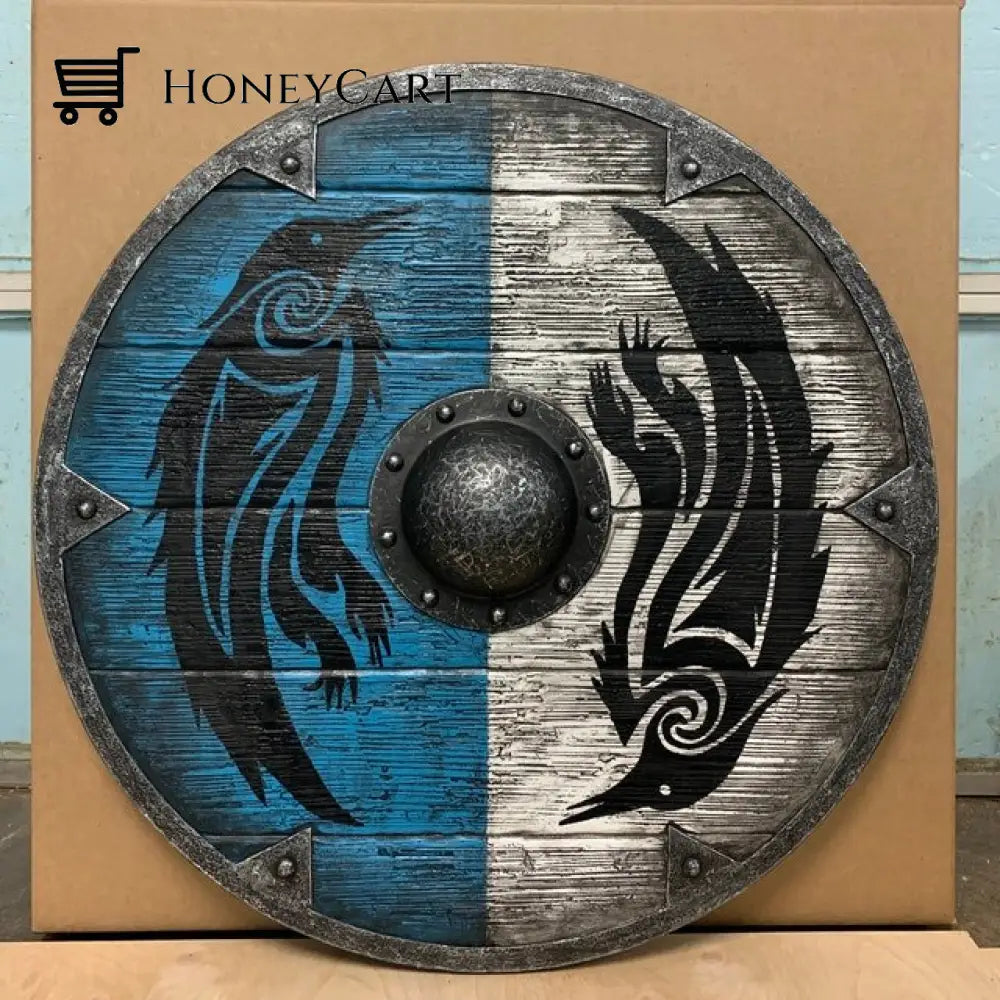 Vintage Wooden Wall Hanging Shield Battle Ornaments Ltt-Shield