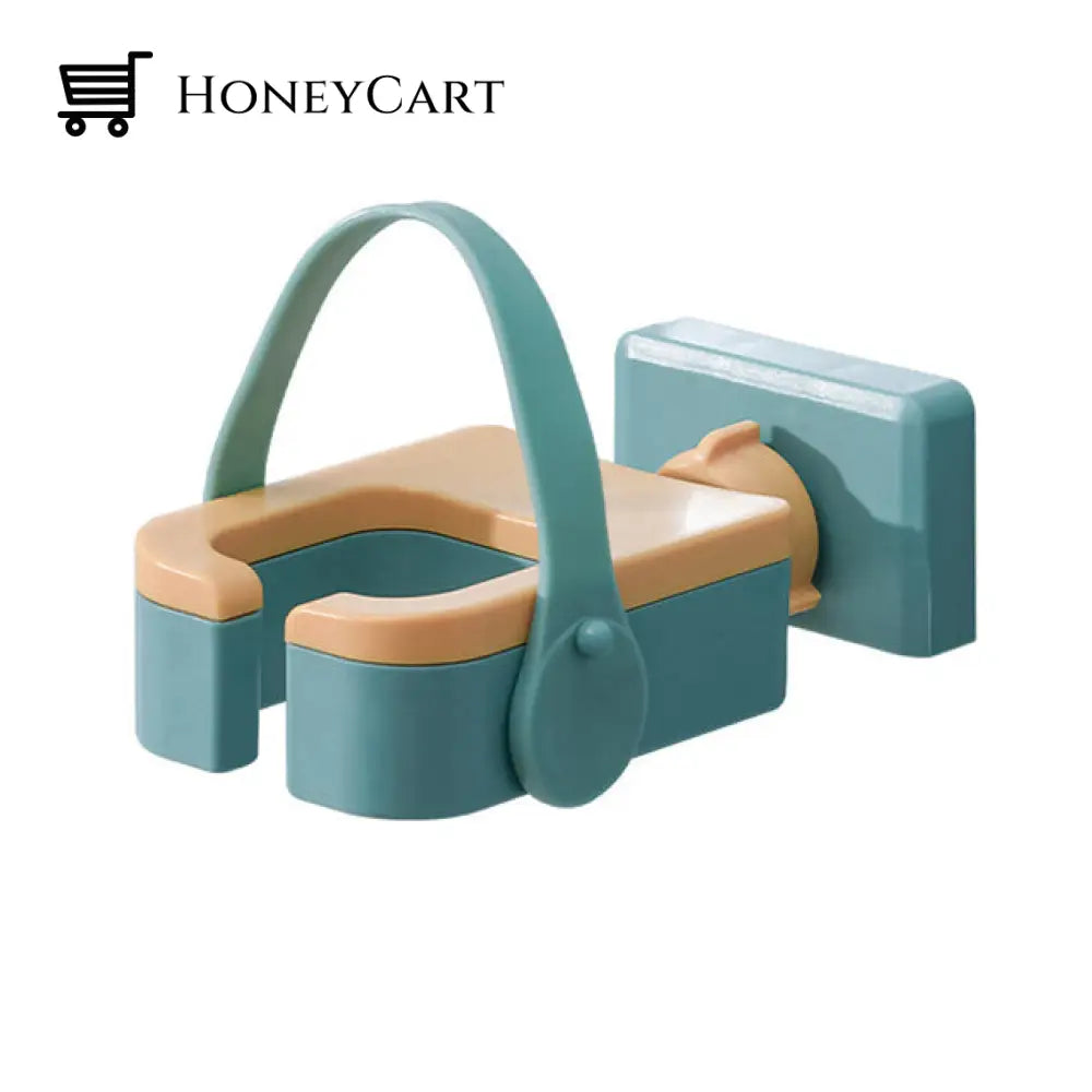 Wall Mounted Hair Dryer Holder Household Self-Adhesive Winding Storage Rack Bathroom Shelf Accessory