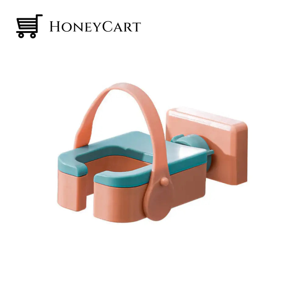 Wall Mounted Hair Dryer Holder Household Self-Adhesive Winding Storage Rack Bathroom Shelf Accessory