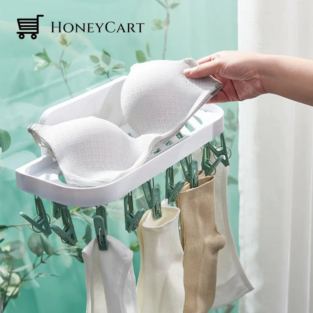 Wall-Mounted Hooks Bathroom Drying Rack Accessories
