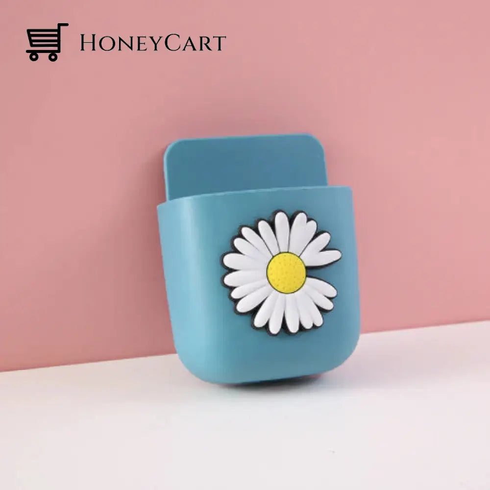 Wall-Mounted Mobile Phone Charging Box Blue