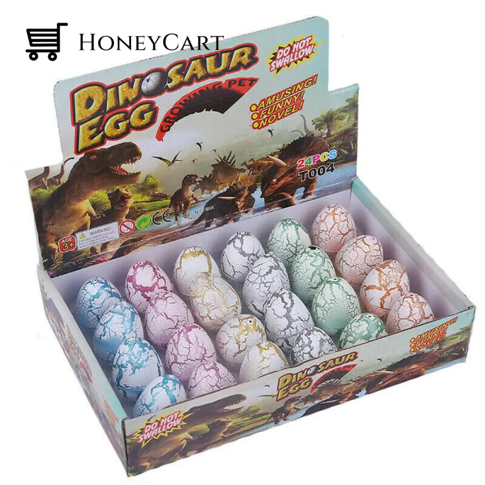 Warm Up For Easter Interesting Watercolor Cracked Dinosaur Hatching Egg. White Crack /