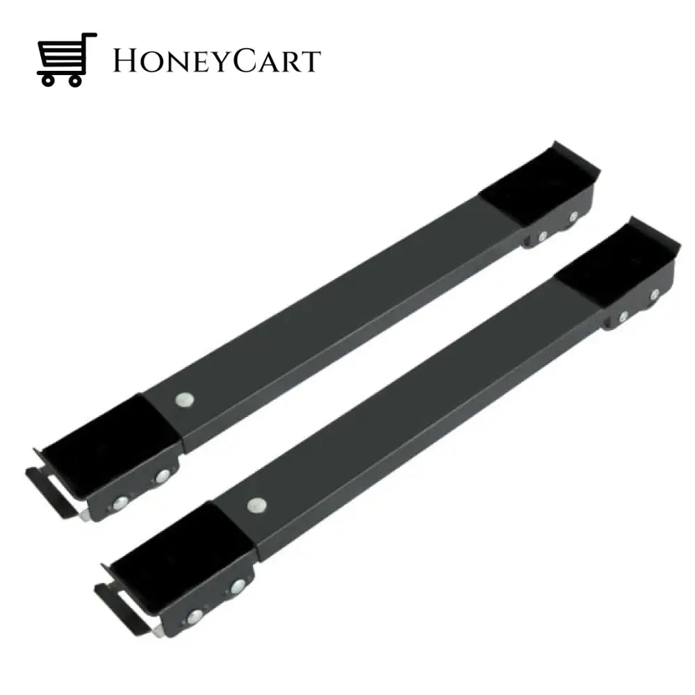 Washing Machine Stand Black 2Pcs