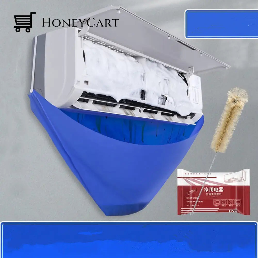 Waterproof Air Conditioner Cleaning Cover Plastic