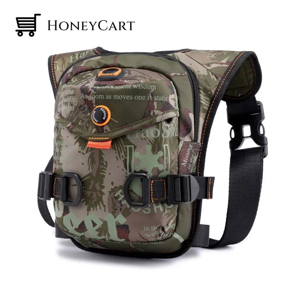 Waterproof Sporty Crossbody Bag Camouflage Leg Backpacks