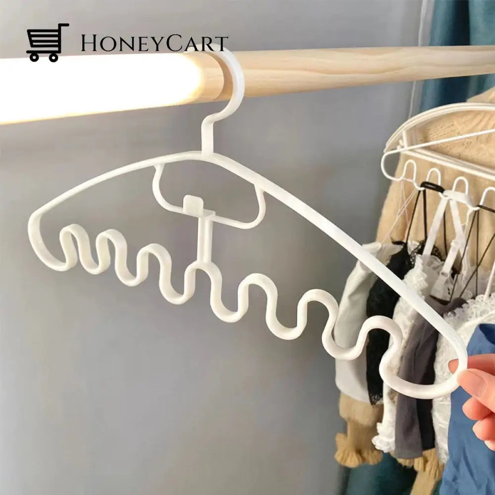 Wave Pattern Stackable Hanger (10Pcs)