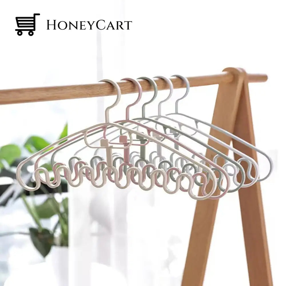 Wave Pattern Stackable Hanger (10Pcs)