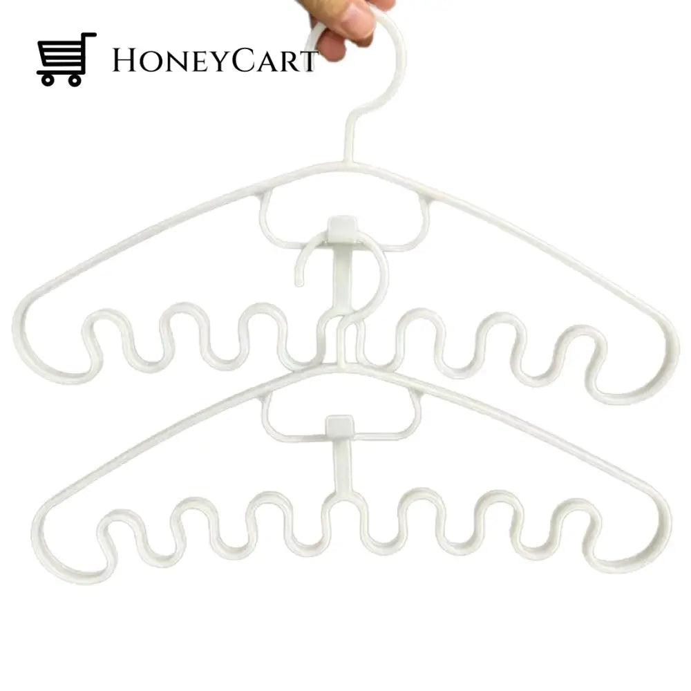 Wave Pattern Stackable Hanger (10Pcs)