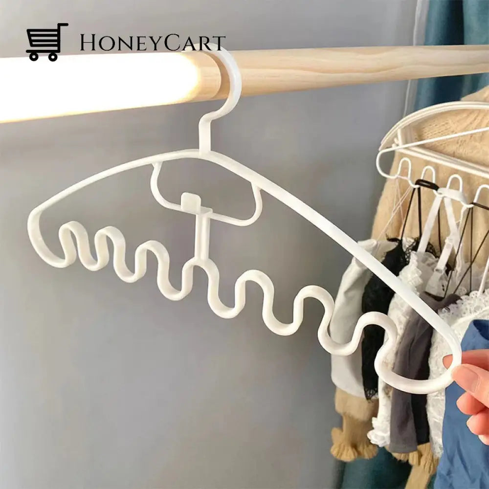 Wave Pattern Stackable Hanger (10Pcs)