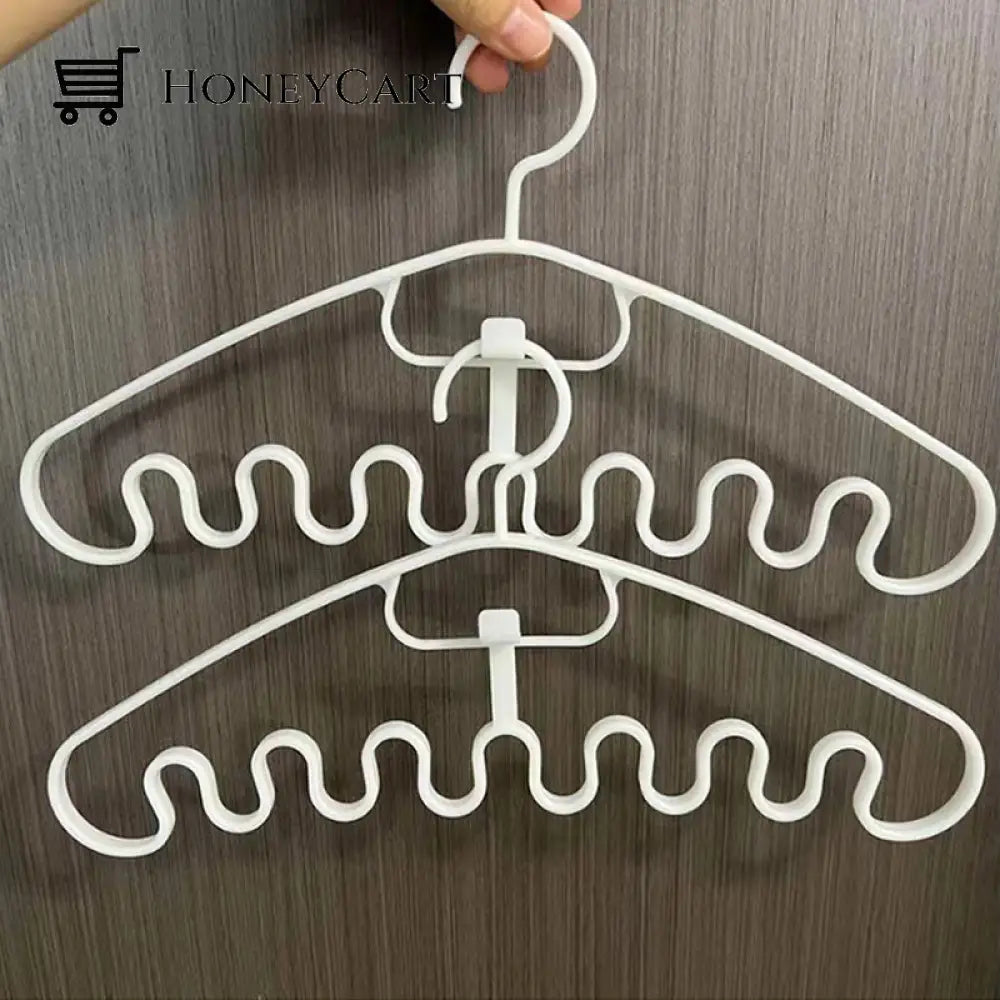 Wave Pattern Stackable Hanger (10Pcs)