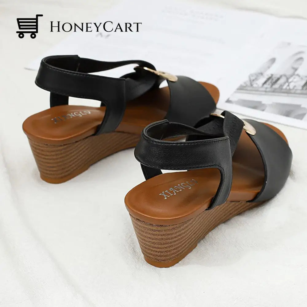 Wedge Sandals For Women Closed Toe Ltt-Shoes