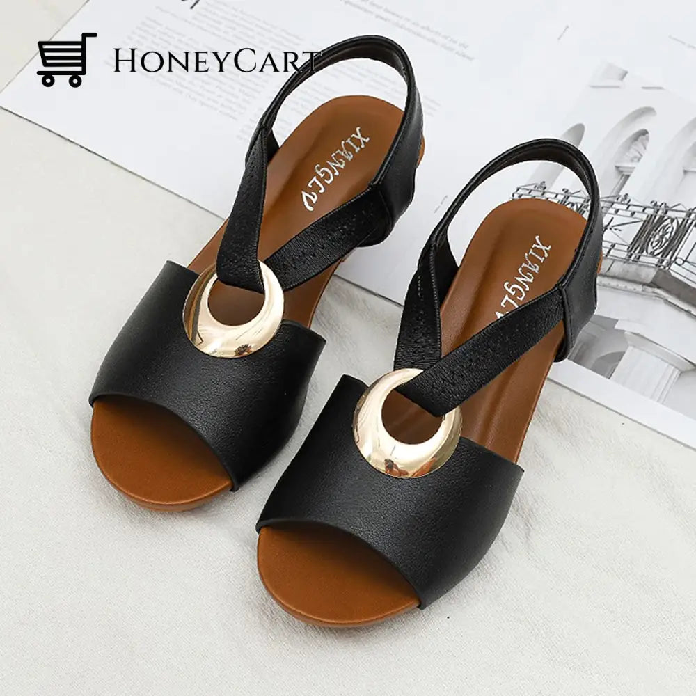Wedge Sandals For Women Closed Toe Ltt-Shoes