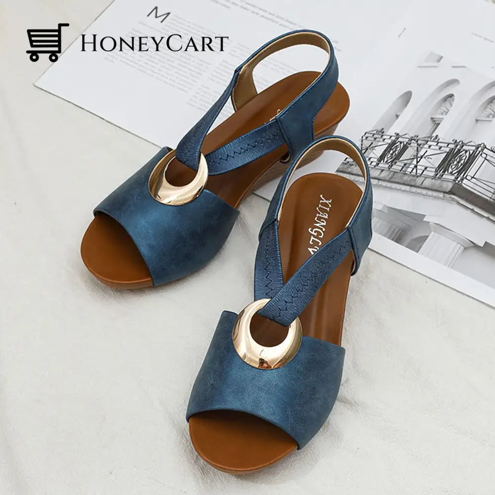 Wedge Sandals For Women Closed Toe Ltt-Shoes