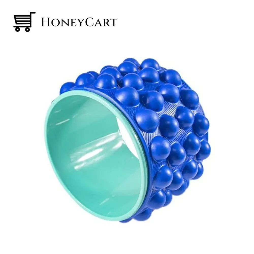 Wheel Back Roller Massager - Deep Tissue Massage Blue Exercise & Fitness