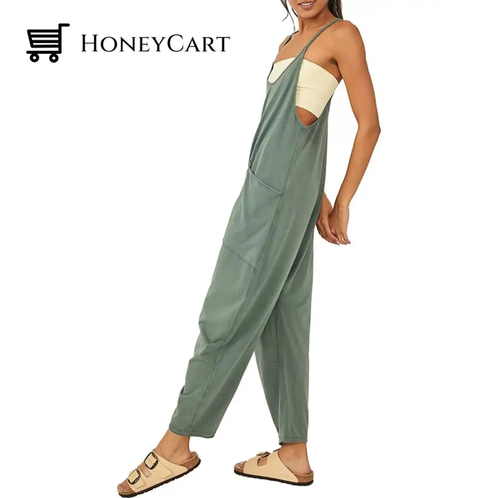Wide Leg Jumpsuit With Pockets
