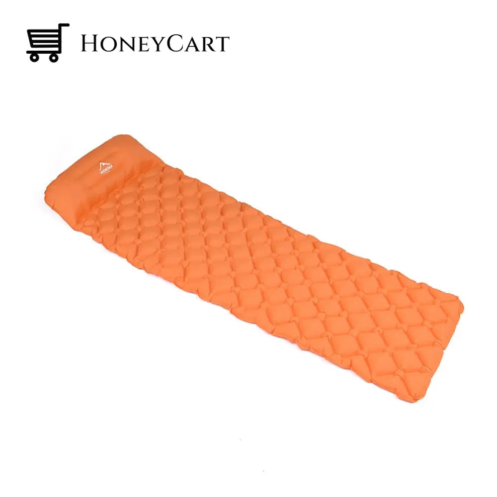 Widesea Inflatable Air Camping Sleeping Pad Orange Pads