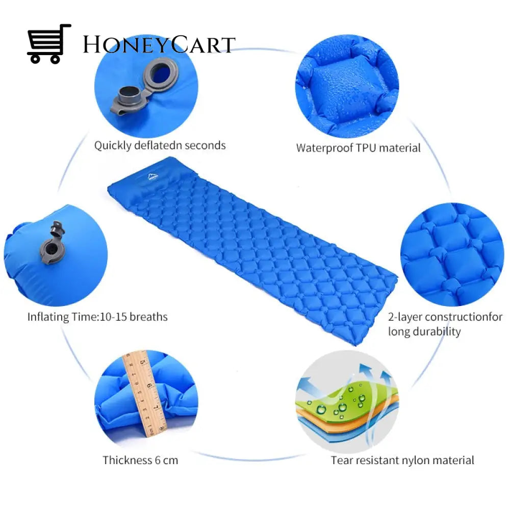Widesea Inflatable Air Camping Sleeping Pad Pads