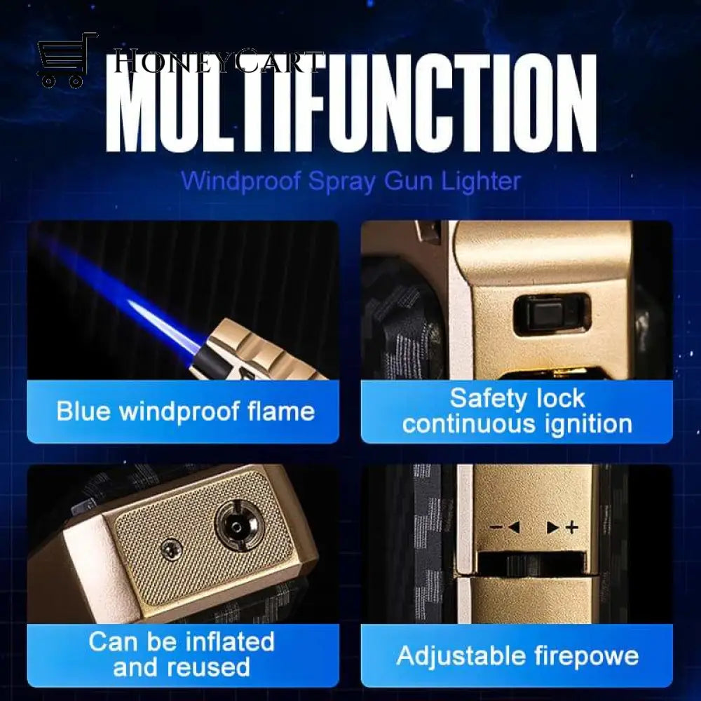 Windproof Spray Gun Lighter Household & Accessories