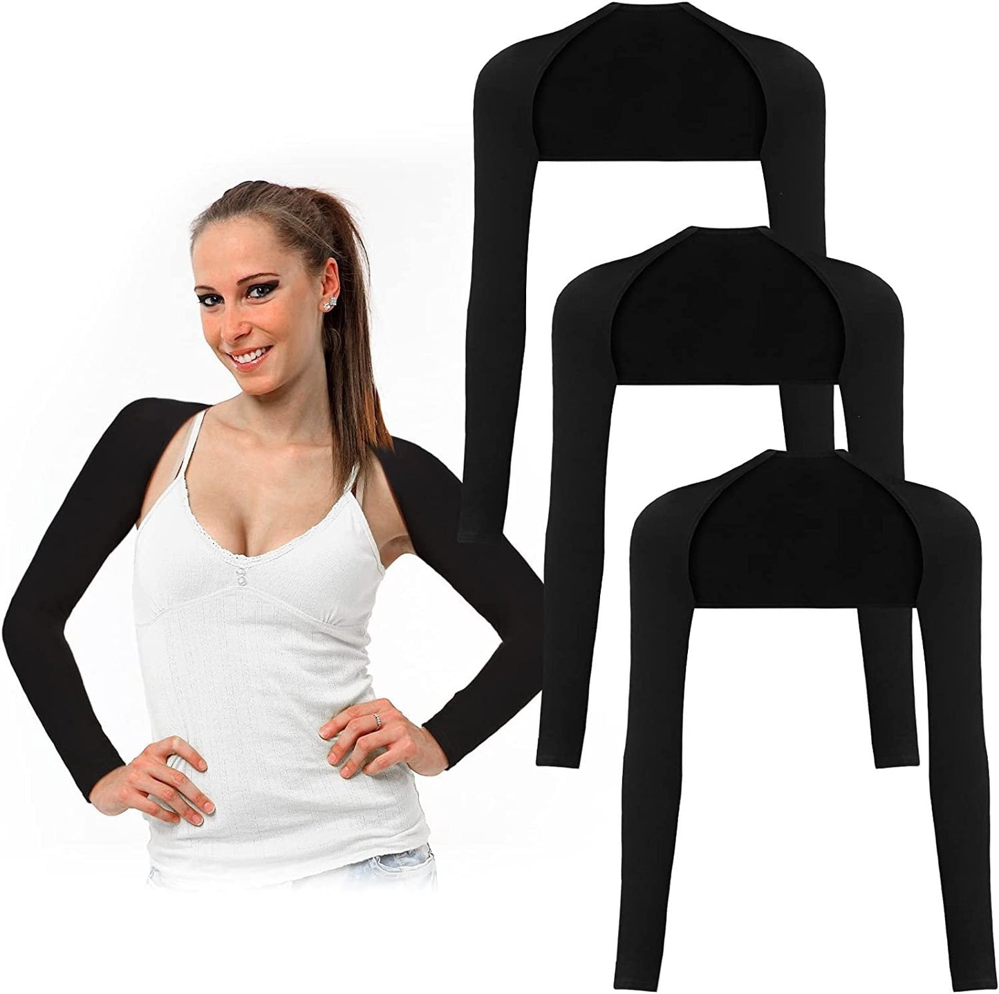 Women Arm Shaping Sleeves with Posture Support - Slimming Arm Sleeves Shapewear