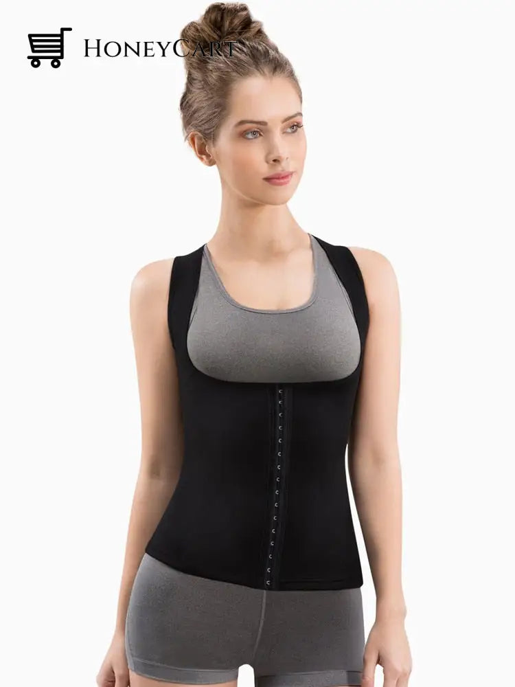 Women Body Shaper Cami Hot Waist Cincher With Trainer Belt