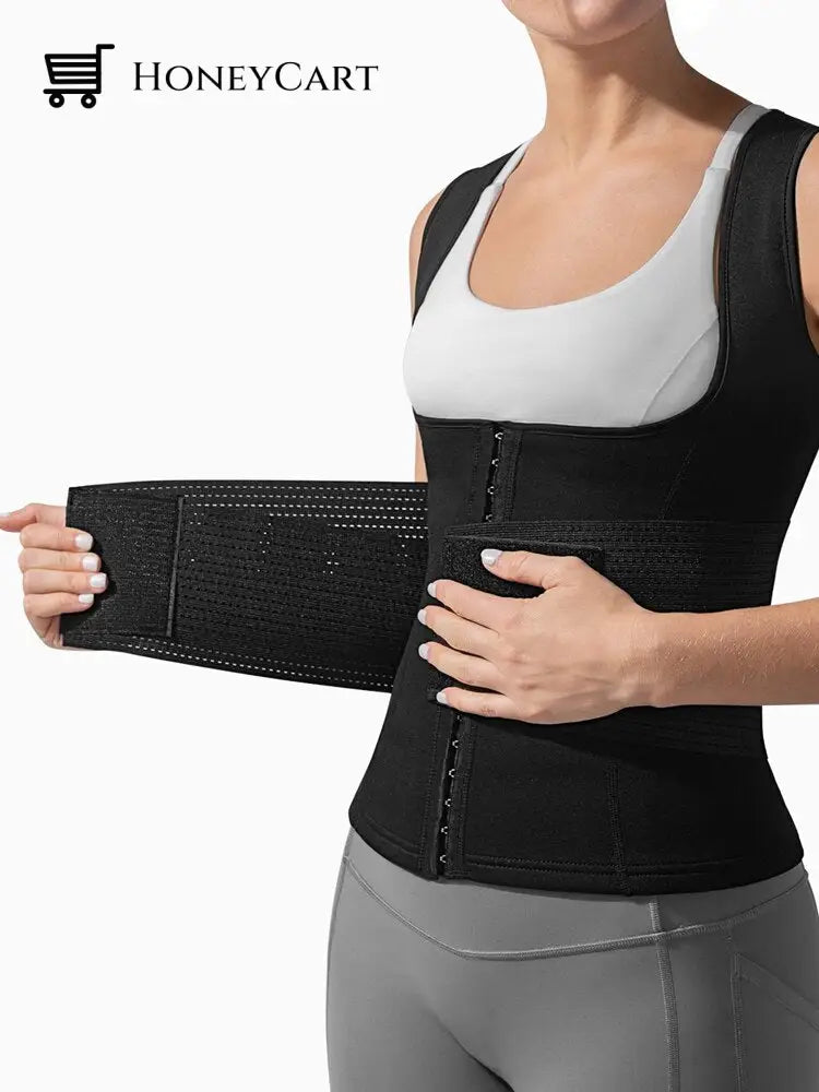 Women Body Shaper Cami Hot Waist Cincher With Trainer Belt