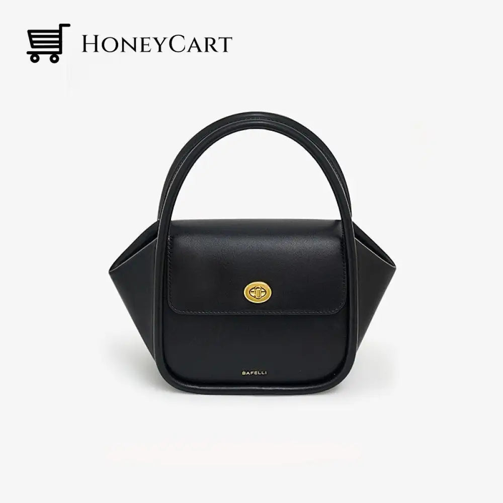 Women Genuine Leather Stylish Bag Black