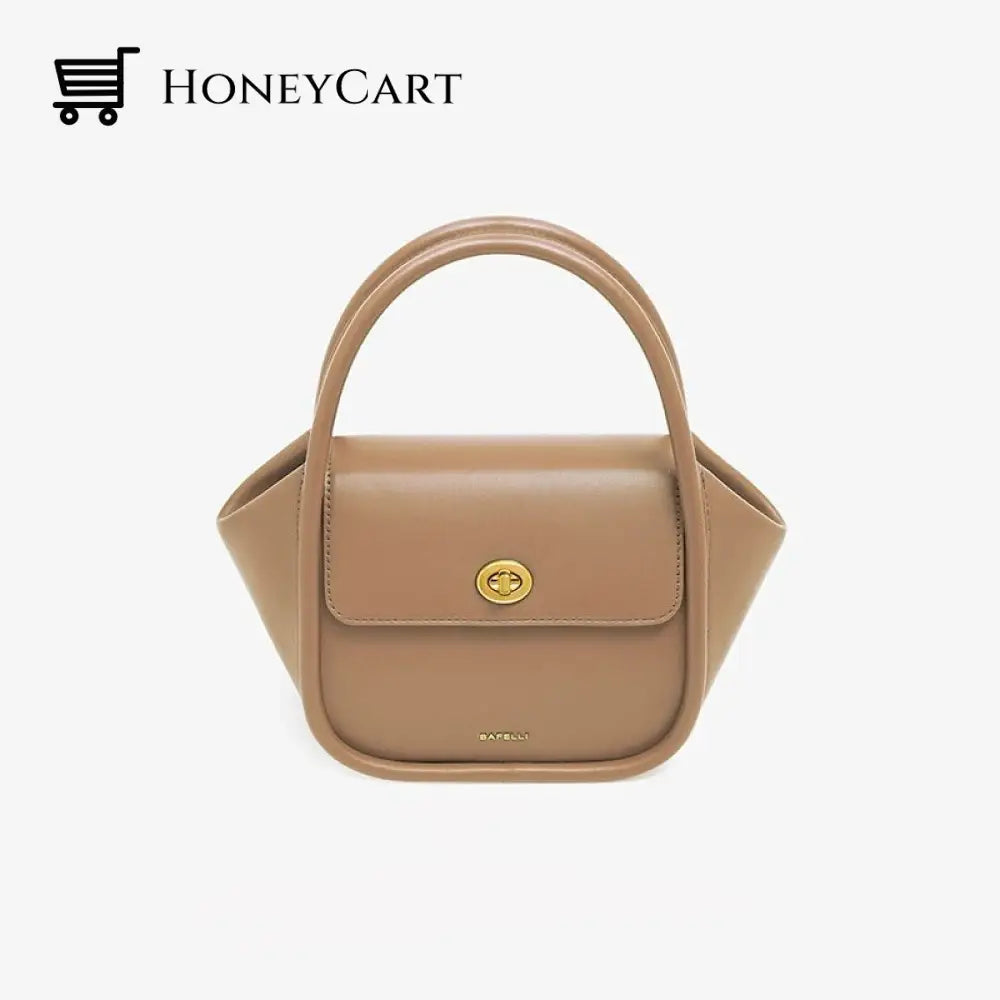 Women Genuine Leather Stylish Bag Brown