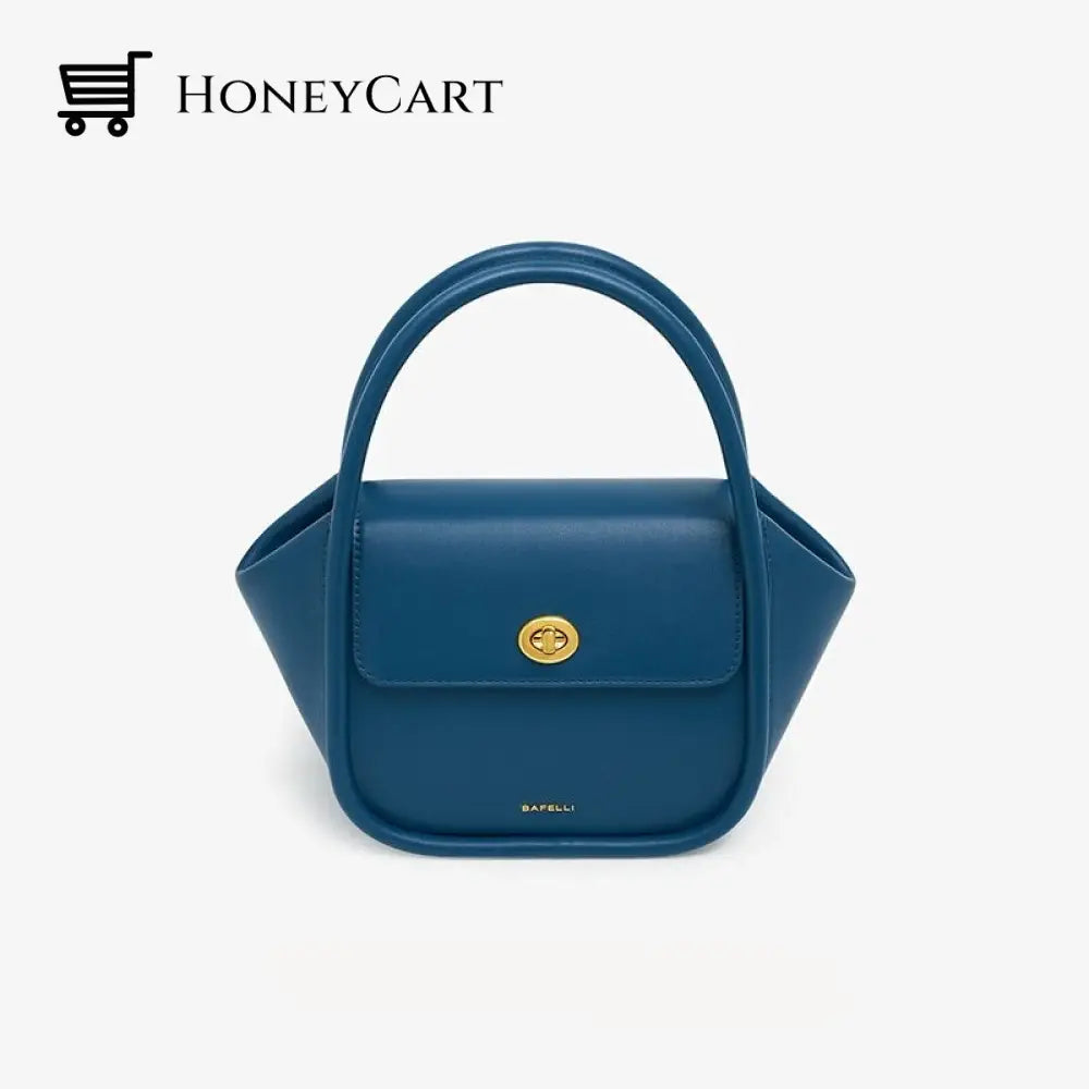 Women Genuine Leather Stylish Bag Navy