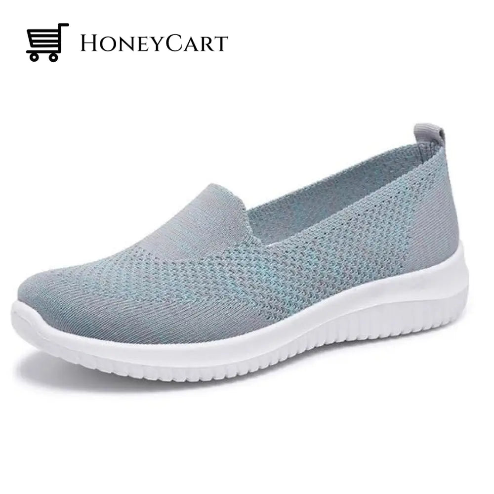 Women Knitted Breathable Casual Mesh Stretch Shoes Green / 6 Orthopedic Bunion Sandals