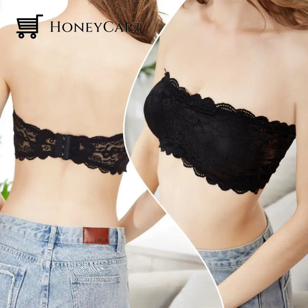 Women Lace Tube Bra