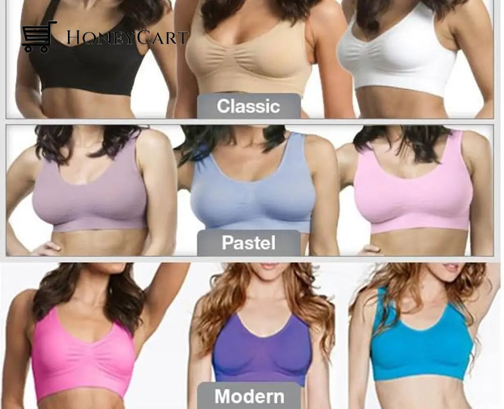 Women Plus Size Bralette Push Up Seamless Wireless Bra Bra
