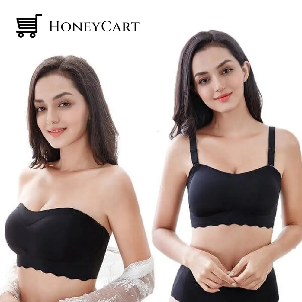 Women Sexy Strapless Bra Invisible Push Up Bras