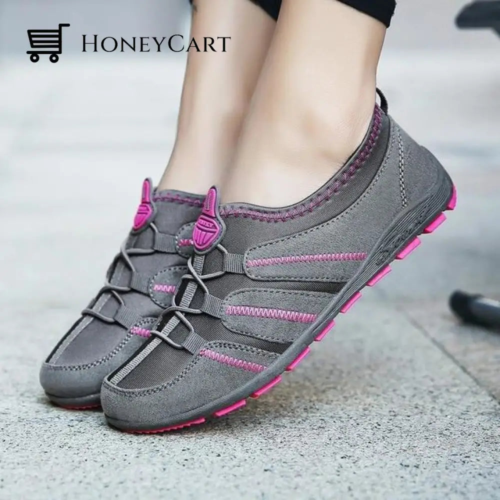 Women Summer Mesh Lightweight Water Sports Shoes Gray / 5 Shoes