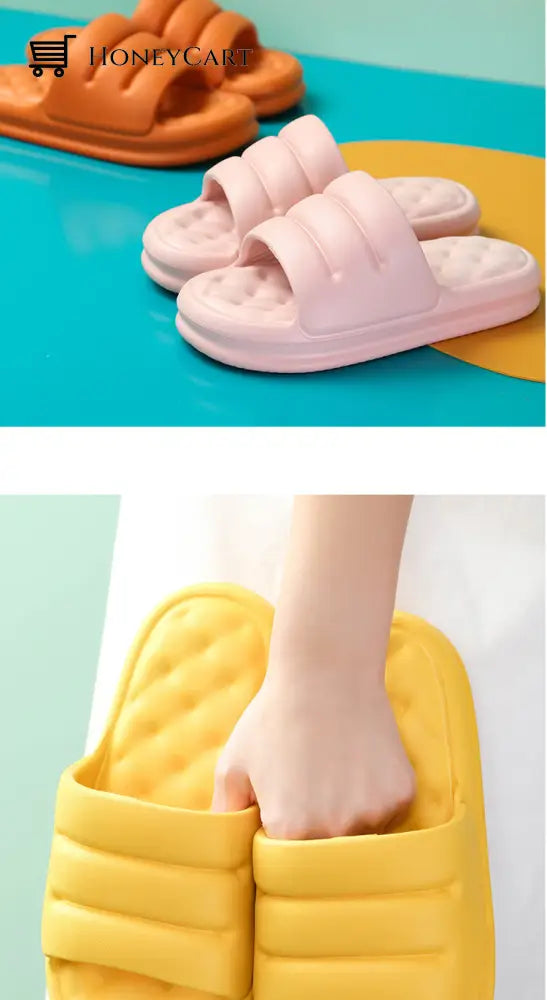 Women Thick Soles Eva Sofa Slides Anti-Slip Indoor Sandals Sandals
