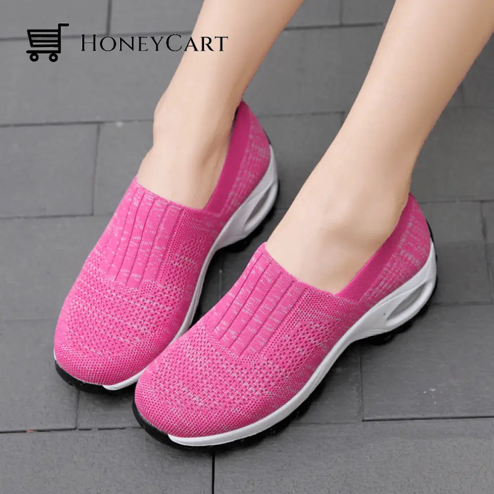 Womens Athletic Walking Shoes Casual Mesh-Comfortable Work Sneakers Ltt-Shoes